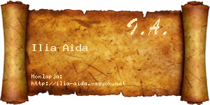 Ilia Aida névjegykártya